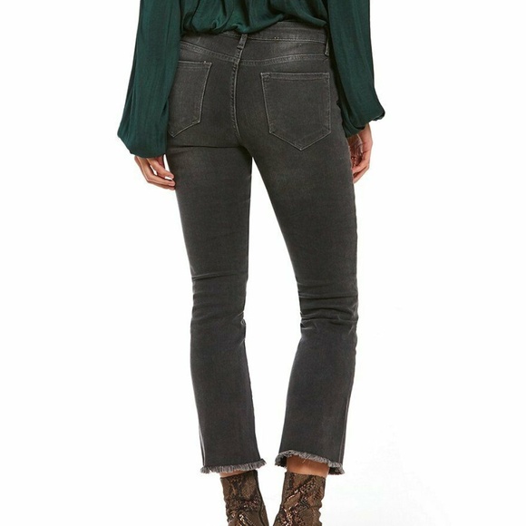 FREE PEOPLE Raw-Hem Straight Crop Jeans NWOT 25 - Picture 2 of 6